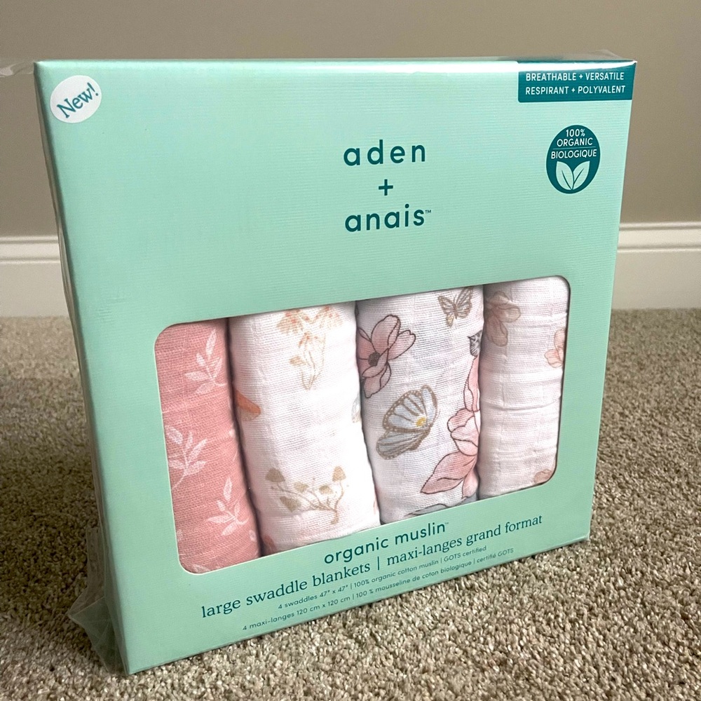 Aden and Anais Large Swaddle Blankets